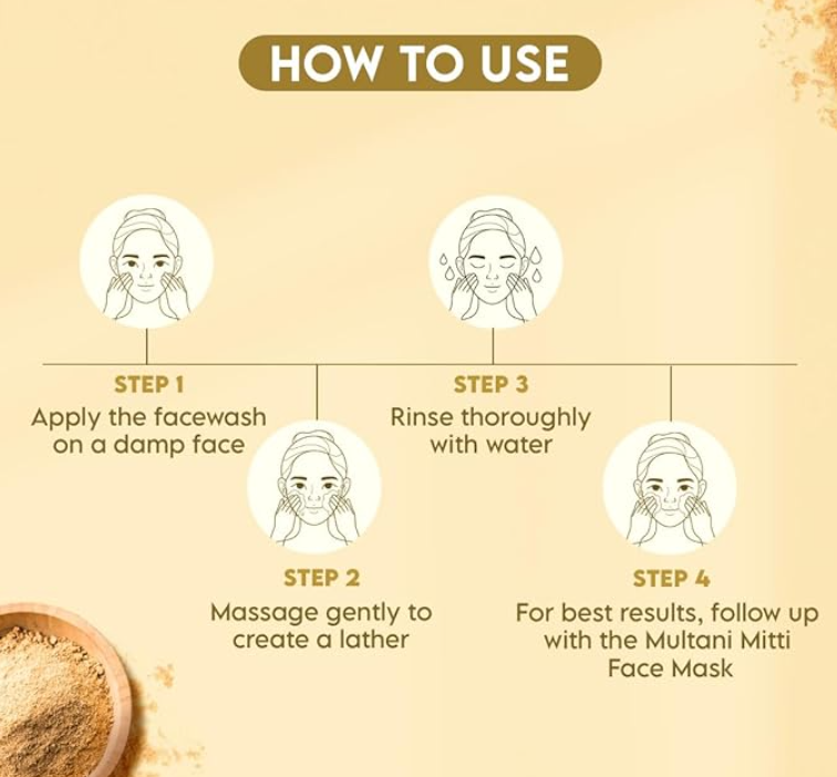 Clensta multani mitti acne control face wash 100ml