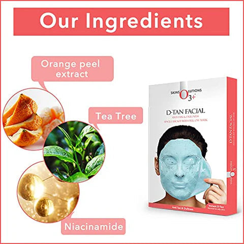 O3+ D-tan Facial Kit With Peel Off Mask (40gm+5ml) O3+