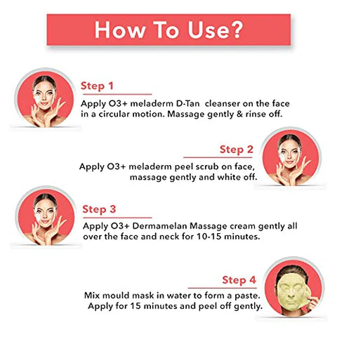 O3+ D-tan Facial Kit With Peel Off Mask (40gm+5ml) O3+
