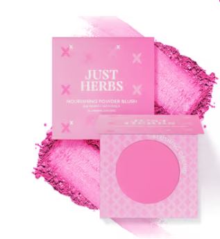 Just herbs nourishing powder blush-blushing orchid