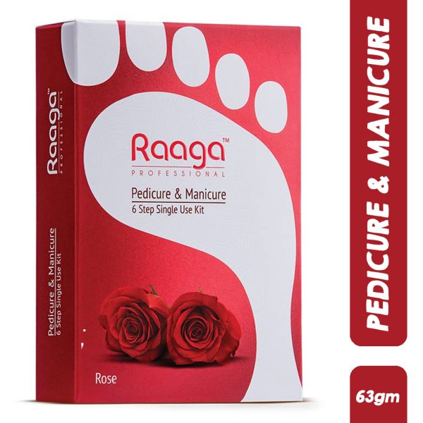 Raaga Professional Rose Pedicure & Manicure 6 Step Single Use Kit 1