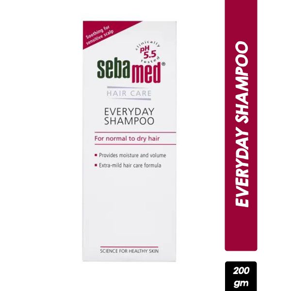 Sebamed Everyday Shampoo,200ml PH 5.5, Normal to dry hair, Extra mild formula