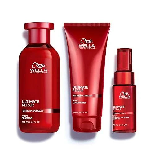 Wella Professionals Ultime Repair Shampoo 250ml + Conditioner 150ml + Serum 95ml Combo (3pcs) Wella Professionals