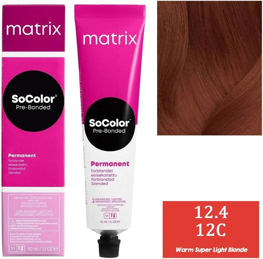 Matrix SOCOLOR 12.4 12C (Warm Super Light Blonde) Matrix