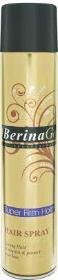 Berina gold mega hold style hair spray pro-vitamin B5 450ml