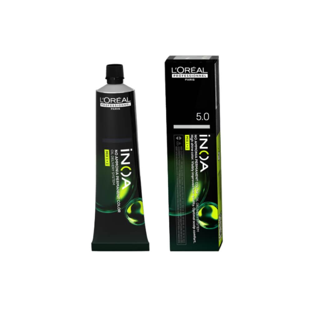 L'oreal Professionnel Paris INOA Ammonia-free Permanent Hair Color - 5.0 (Deep Cover Light Brown) (60gm) Niram Global Private Limited