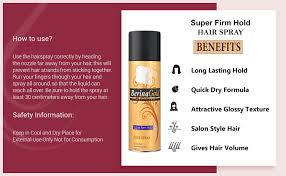 Berina gold mega hold style hair spray pro-vitamin B5 450ml