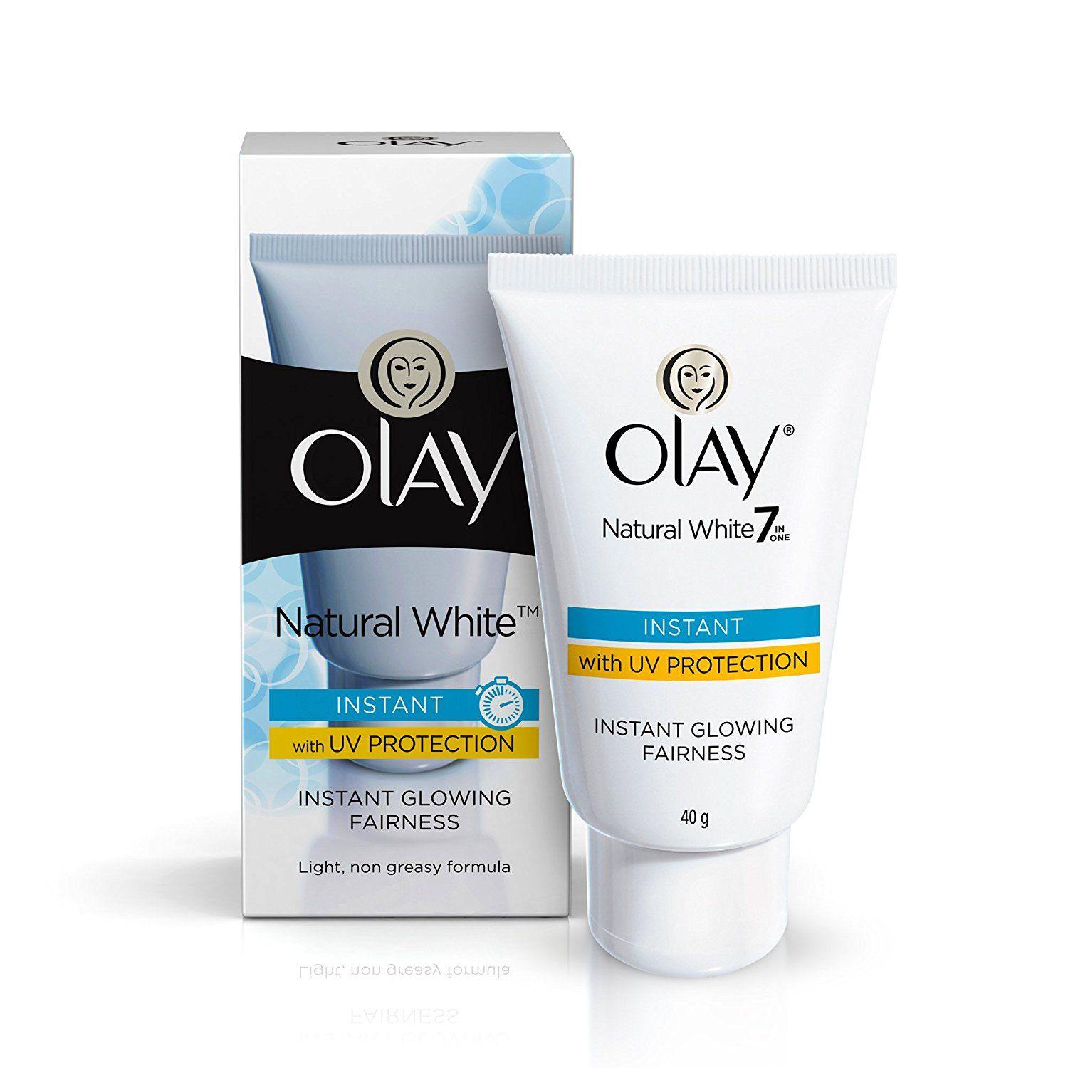Olay Natural White 7 in 1 Instant Glowing Fairness Cream (40gm) - Niram