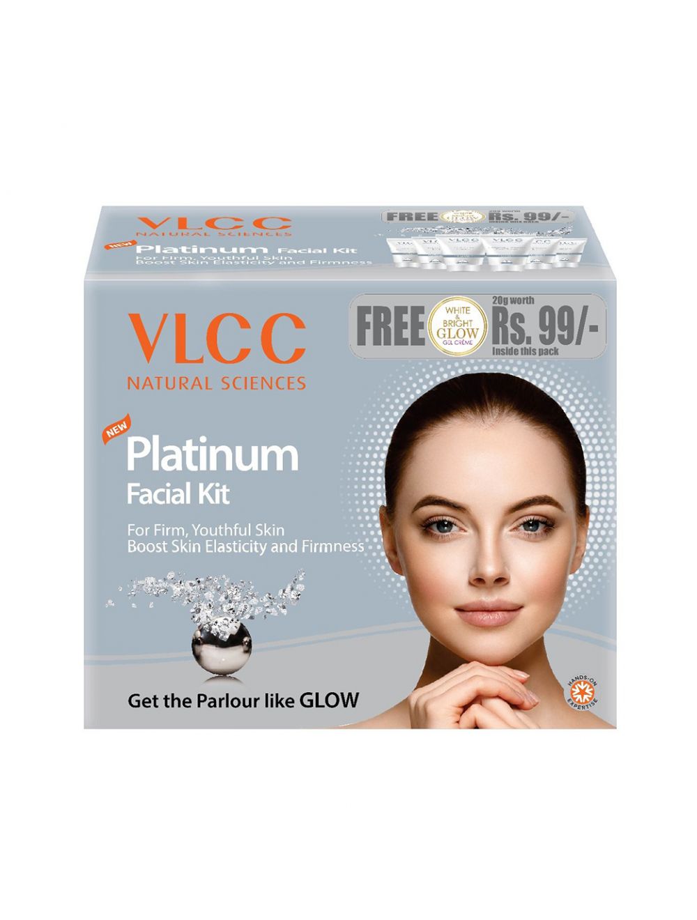 VLCC Platinum Facial Kit + Free White & Bright Glow Gel - Niram