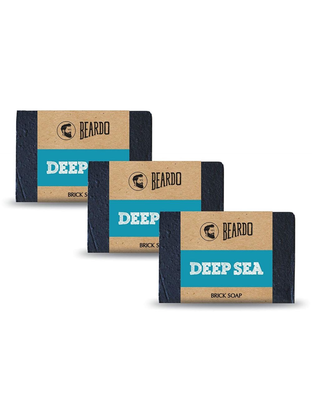 Beardo Deep Sea Brick Soap (Set Of 3) - Niram