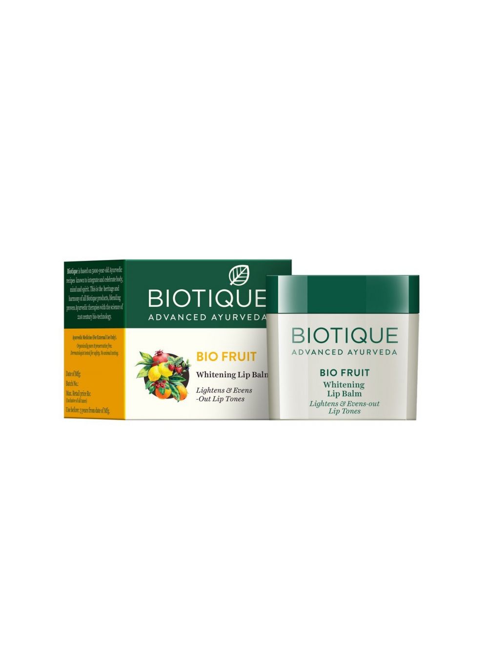 Biotique Bio Fruit Whitening Lip Balm (12gm) - Niram