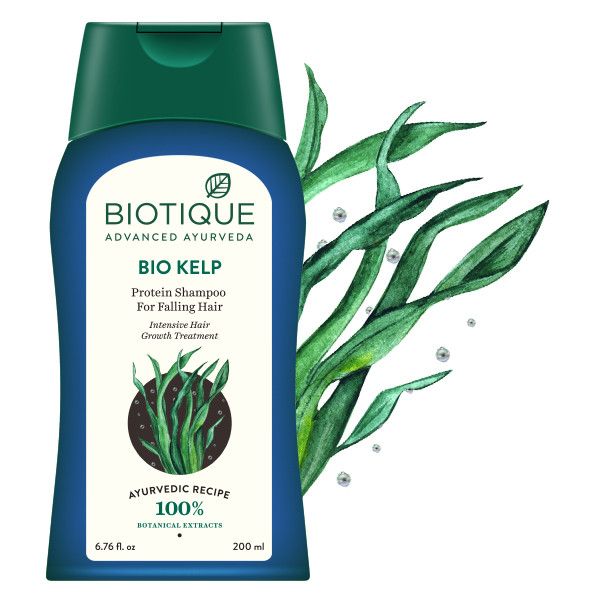 Biotique Bio Kelp Fresh Growth Protein Shampoo for Intensive Hair Growth Treatment-200 ml - Niram