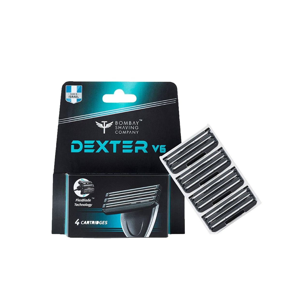 Bombay Shaving Company Dexter V6 Razor Regular Cartridges (Pack of 4) - Niram