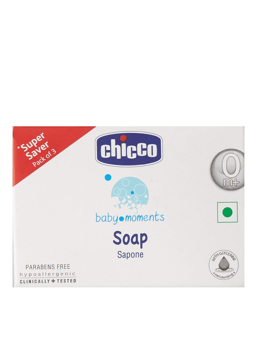 Chicco Baby Moments Soap (3x100gm) - Niram