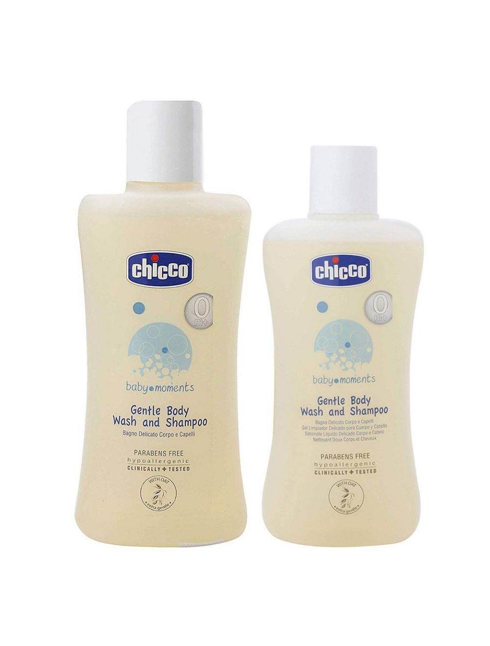 Chicco Baby Moments Gentle Body Wash And Shampoo (100ml) - Niram