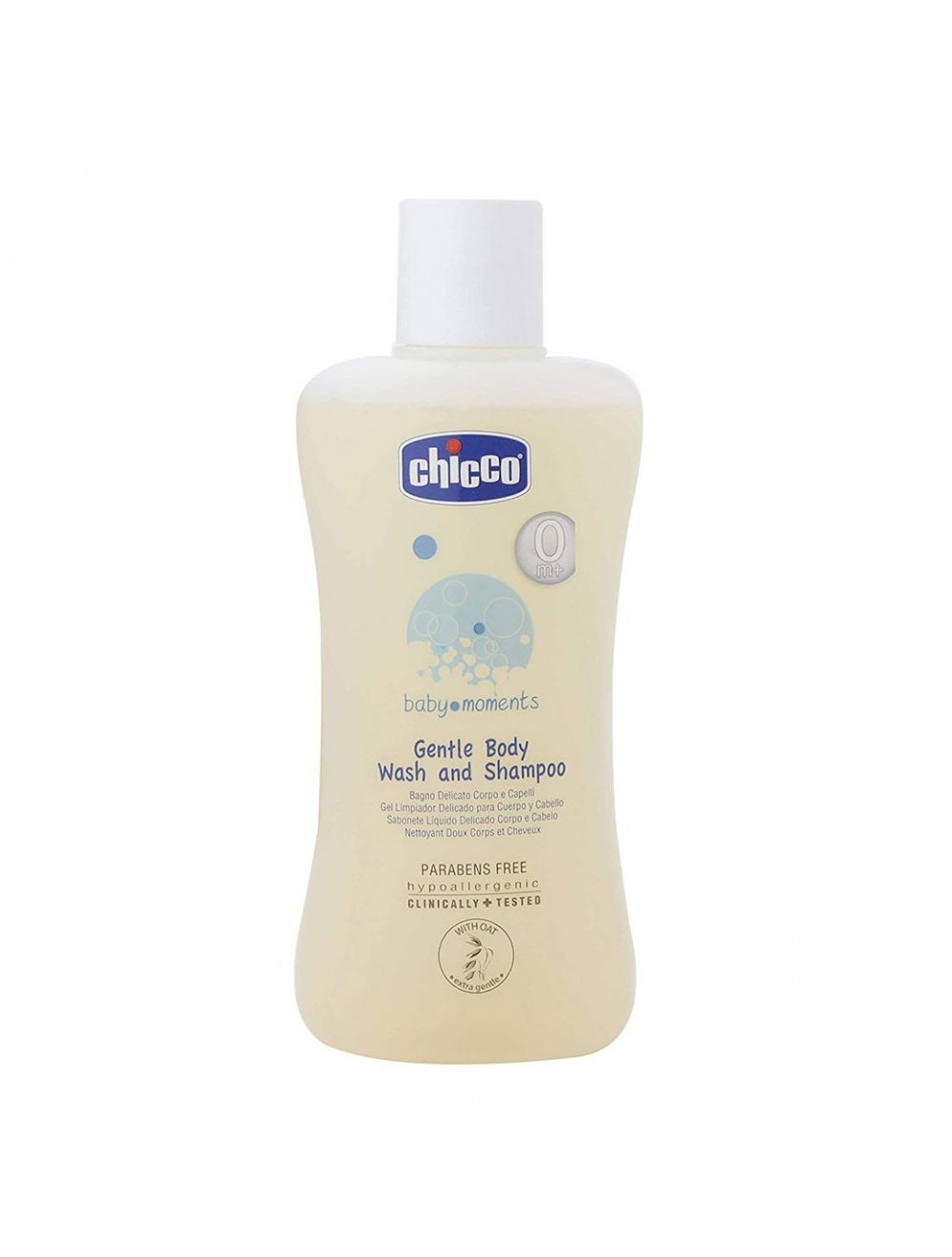 Chicco Baby Moments Gentle Body Wash And Shampoo (200ml) - Niram