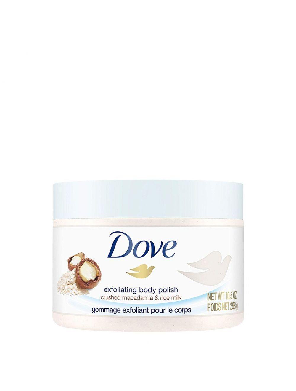 Dove Exfoliating Body Polish - Crushed Macadamia & Rice Milk (298gm) - Niram