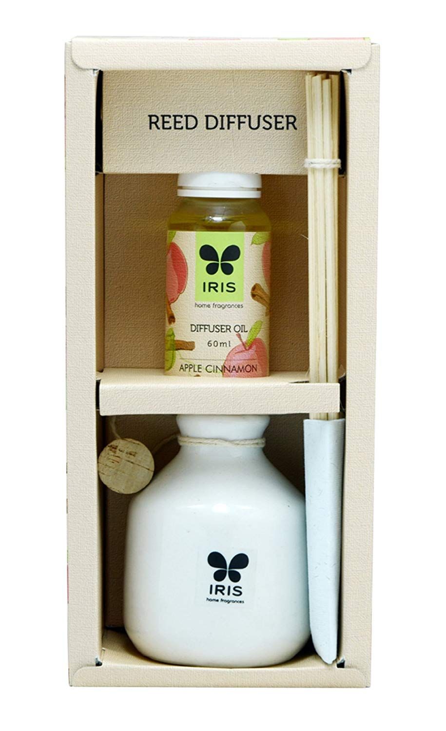 IRIS Apple Cinnamon Reed Diffuser Set 101 - IRIS Home Fragrances