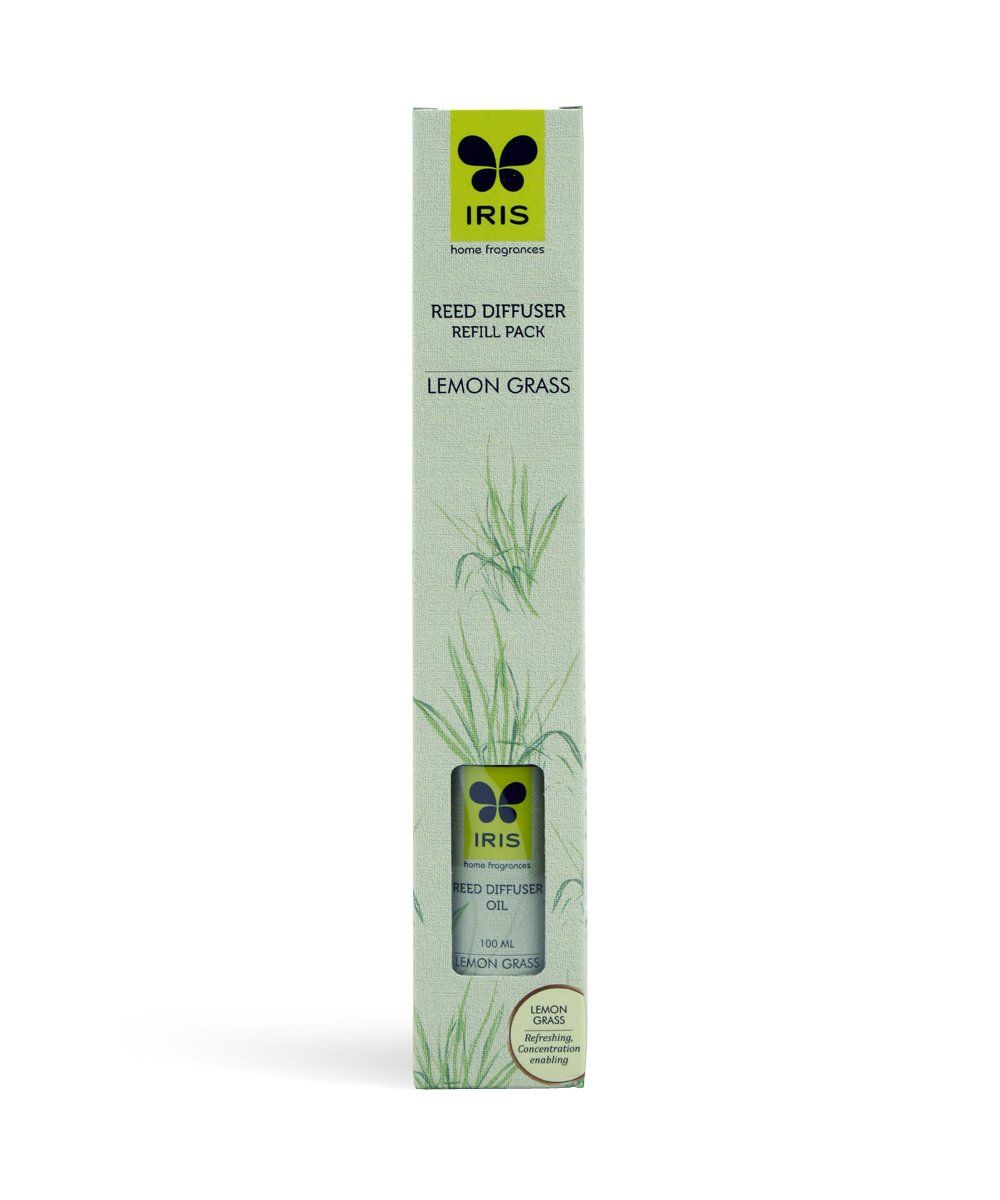 Iris Reed Diffuser Refill Pack - Lemon Grass (100ml) - Niram