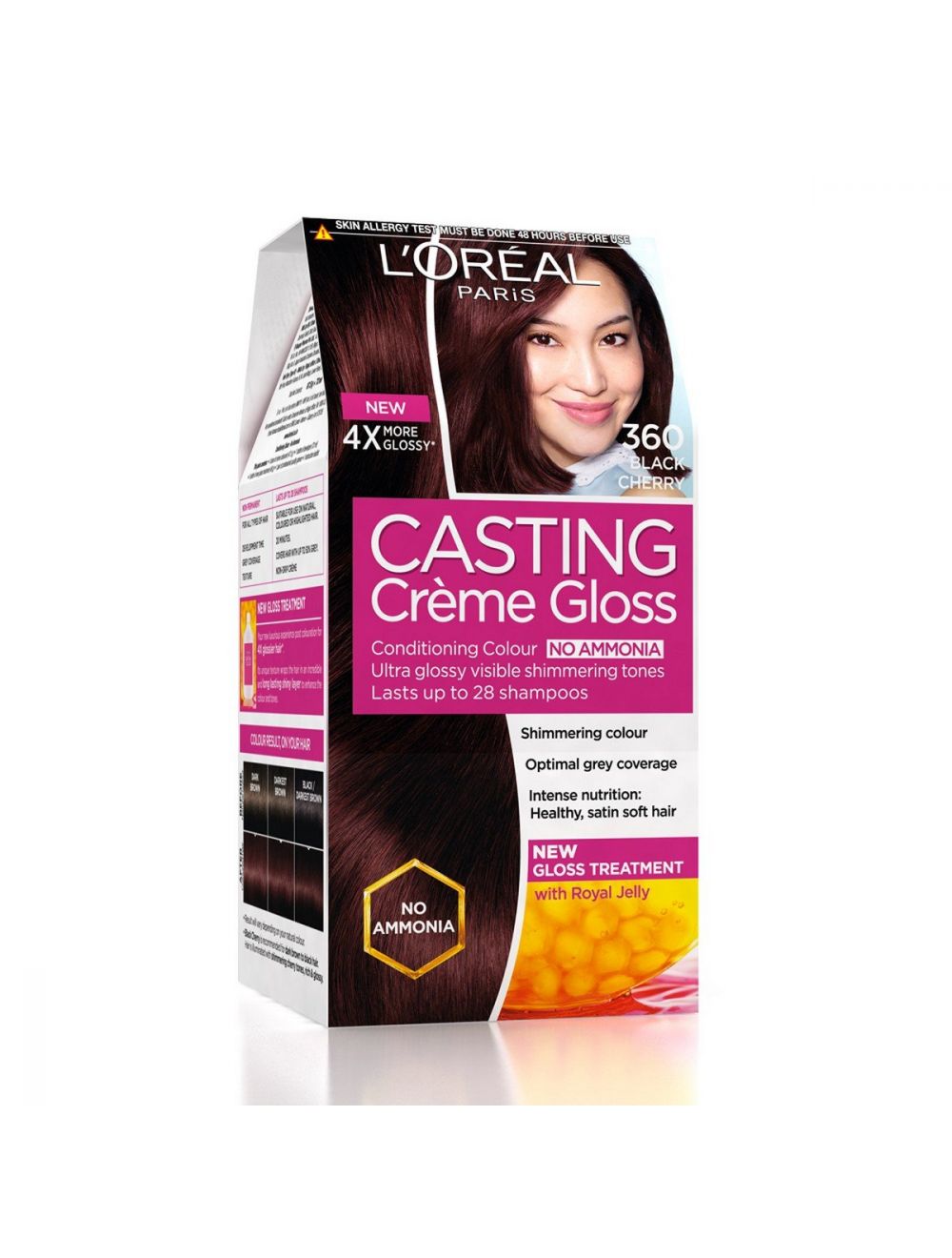 L'Oreal Paris Casting Creme Gloss Hair Color-360 Black Cherry - Niram