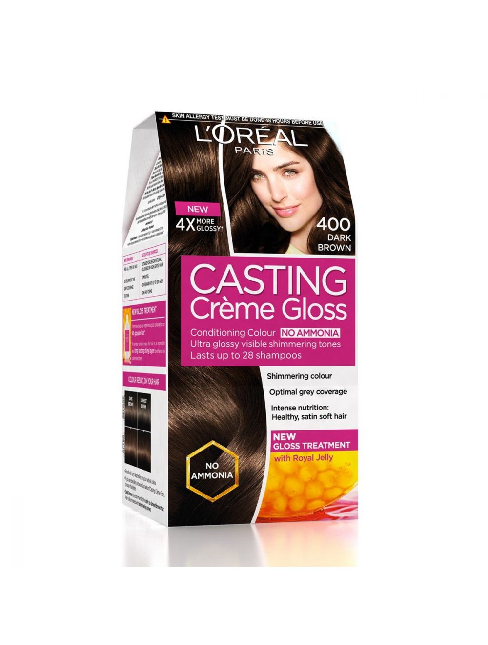 L'Oreal Paris Casting Creme Gloss Hair Color-400 Dark Brown - Niram