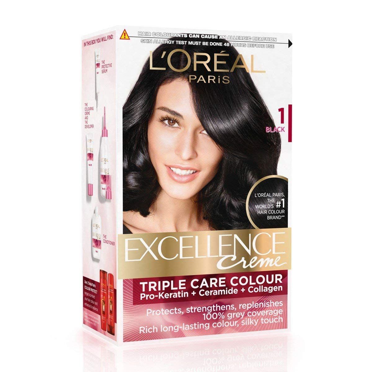 L'Oreal Paris Excellence Creme Hair Color-1 Black - Niram