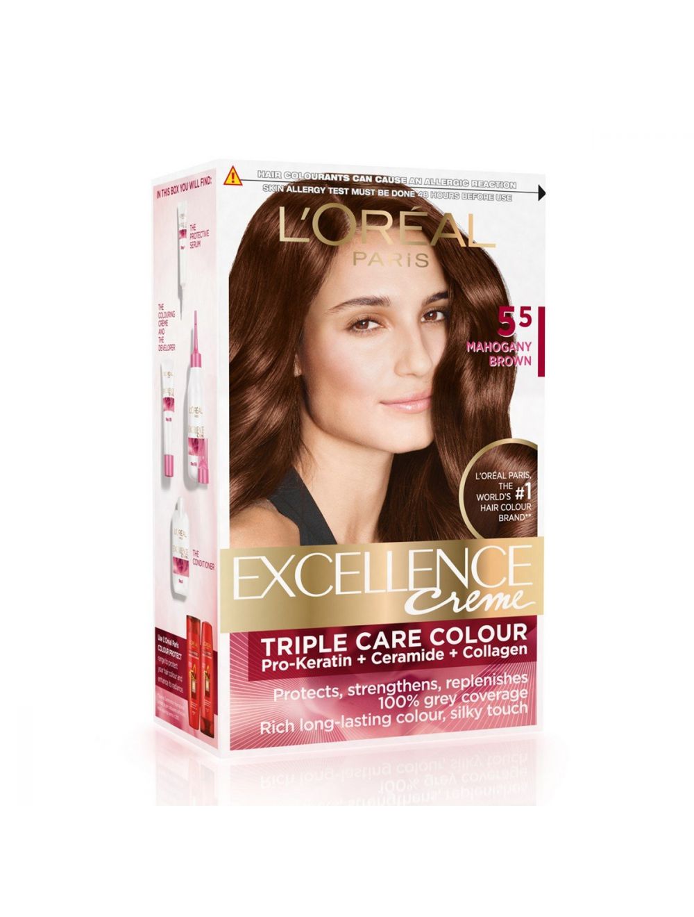 L'Oreal Paris Excellence Creme Hair Color-5.5 Mahogany Brown - Niram
