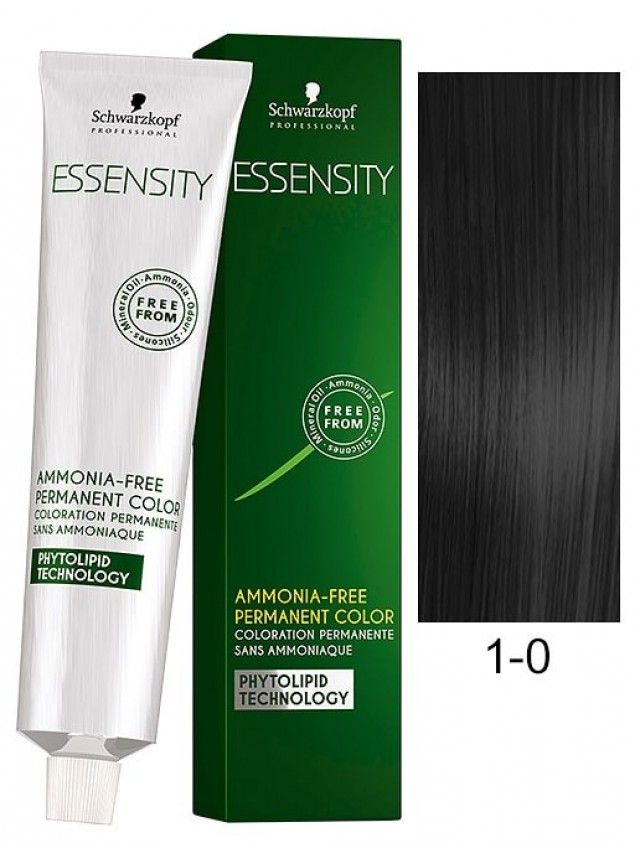 Schwarzkopf Professional Essensity Ammonia Free Permanent Color (1-0 Black) - Niram