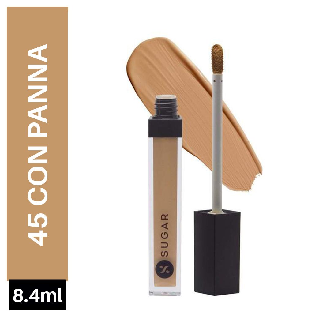 Sugar Magic Wand Waterproof Concealer - 45 Con Panna (Medium Beige, Golden Undertone) - Niram
