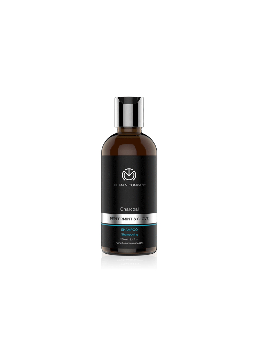 The Man Company Charcoal Shampoo With PepperMint & Clove (250ml) - Niram