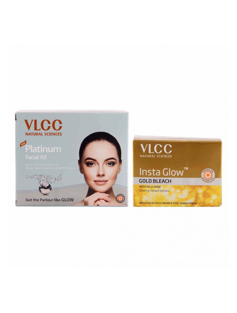VLCC Platinum Facial Kit & Insta Glow Gold Bleach Combo - Niram