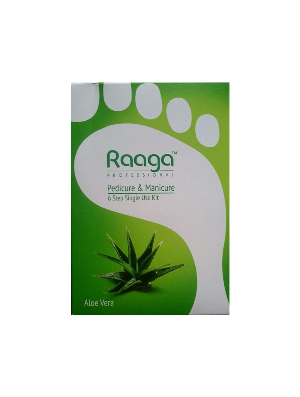 Raaga Professional Aloe Vera Pedicure and Manicure 6 Step Single Use Kit