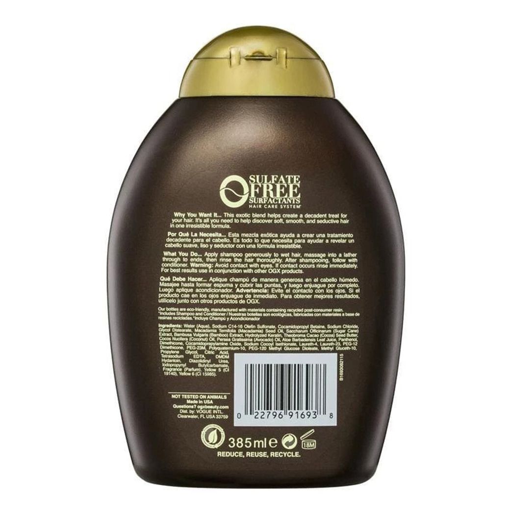 OGX Hydrating + Macadamia Oil Shampoo (385ml)