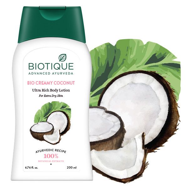 Biotique Bio Creamy Coconut Ultra Rich Body Lotion-200 ml - Niram