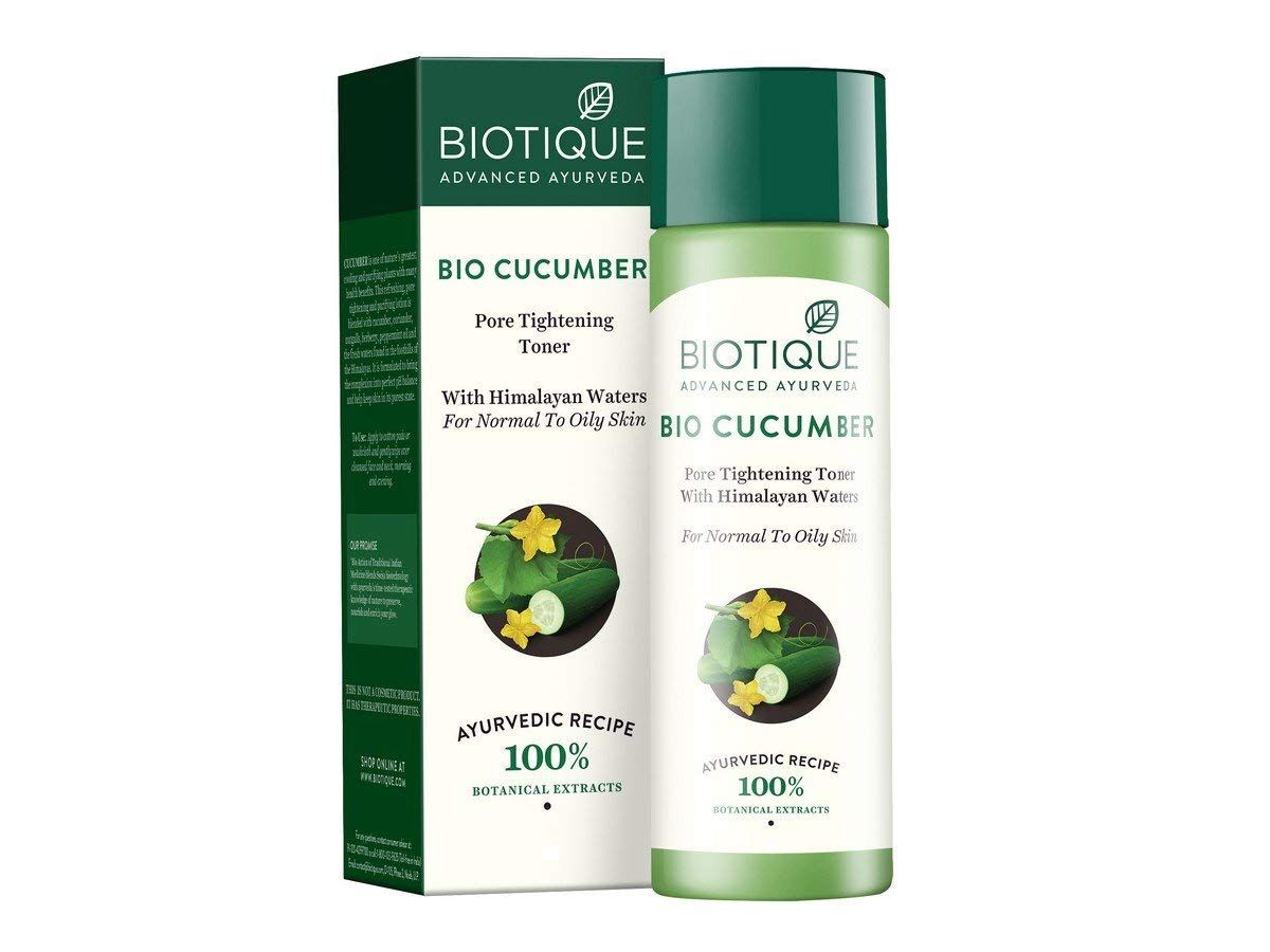 Biotique Bio Cucumber Pore Tightening Toner With Himalayan Waters (120ml) - Niram