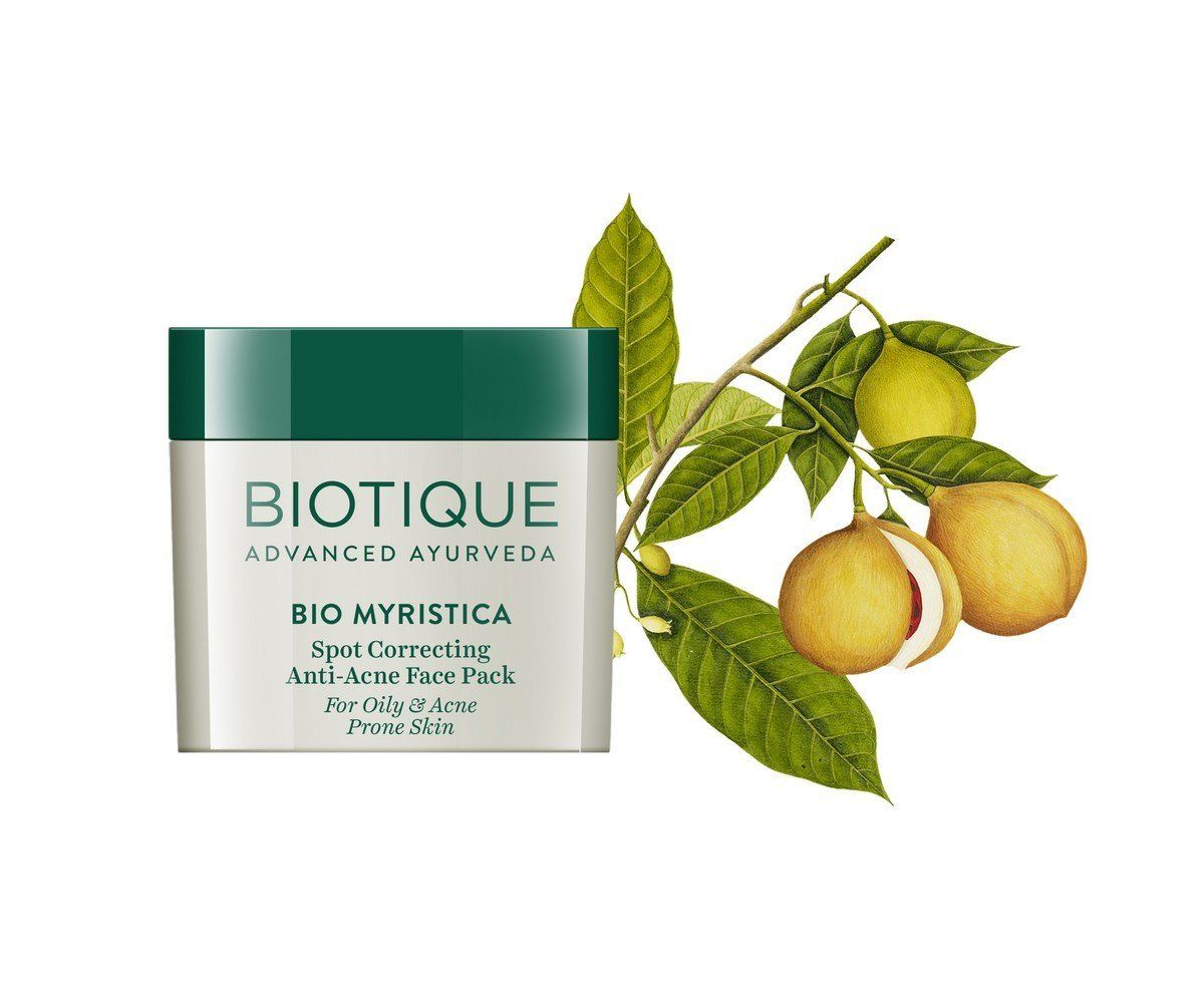 Biotique Bio Myristica Spot Correcting Anti-Acne Face Pack (20gm) - Niram