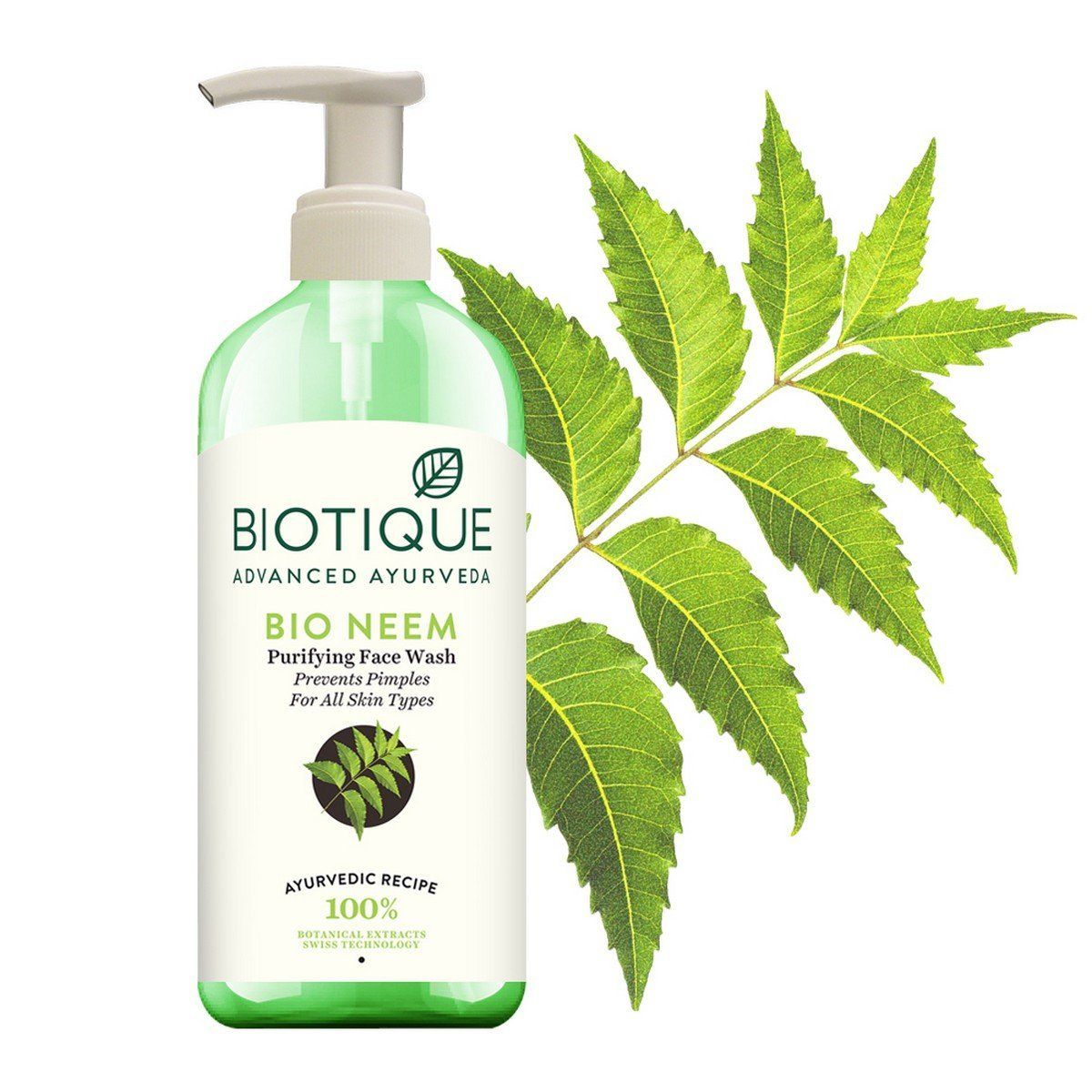 Biotique Bio Neem Purifying Face Wash for All Skin Types-300 ml - Niram