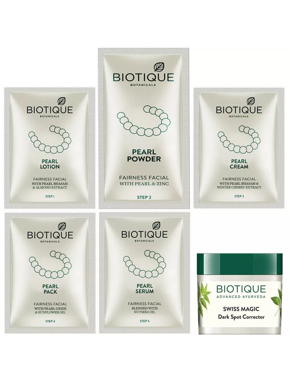 Biotique Bio Pearl White Facial Kit (65gm) - Niram