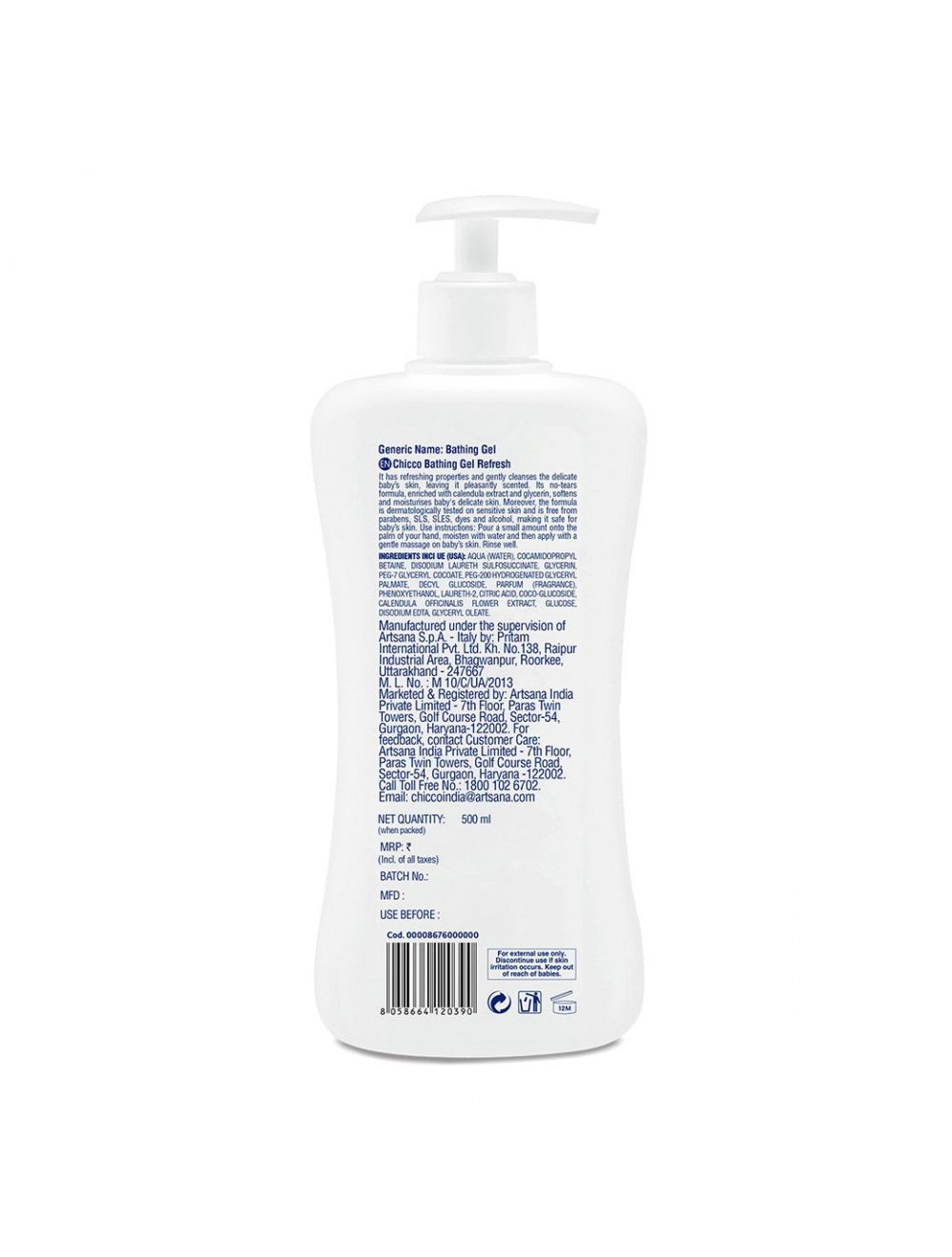 Chicco baby moments Bathing Gel - RELAX (100ml) - Niram