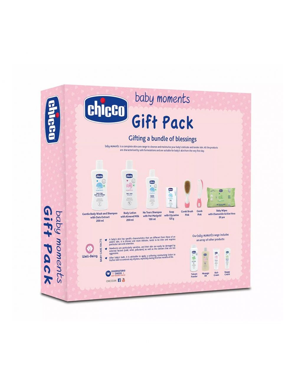 Chicco Baby Moments Gift Pack PINK IN - Niram