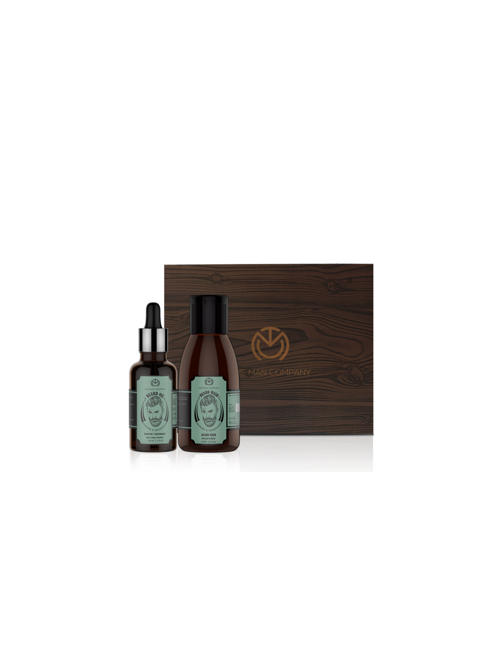 The Man Company Lavender & Cedarwood Beard Oil + Beard Wash Combo (30ml + 100ml) - Niram