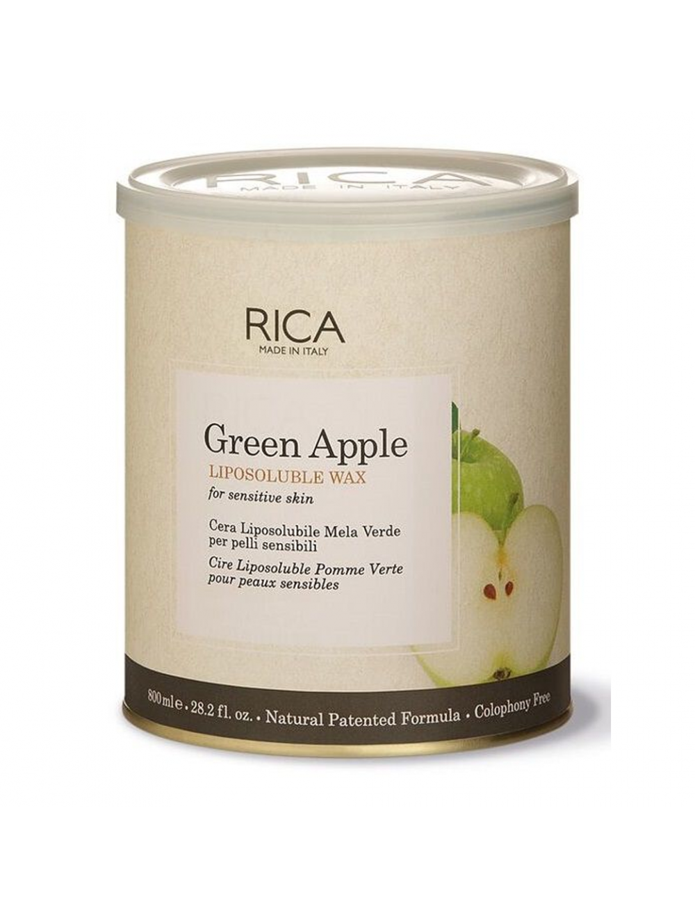 Rica Green Apple Liposoluble Wax (800ml)