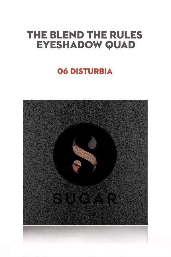 Sugar Blend The Rules Eye Shadow Quad - 06 Disturbia (5gm) - Niram