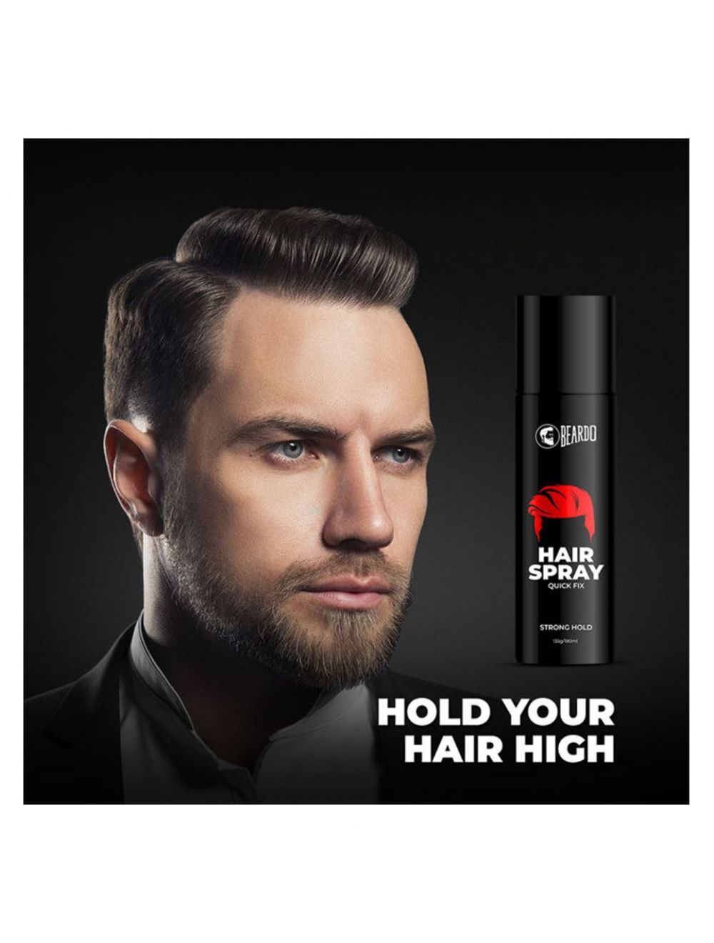 Beardo Strong Hold Hair Spray For Men (180ml) - Niram
