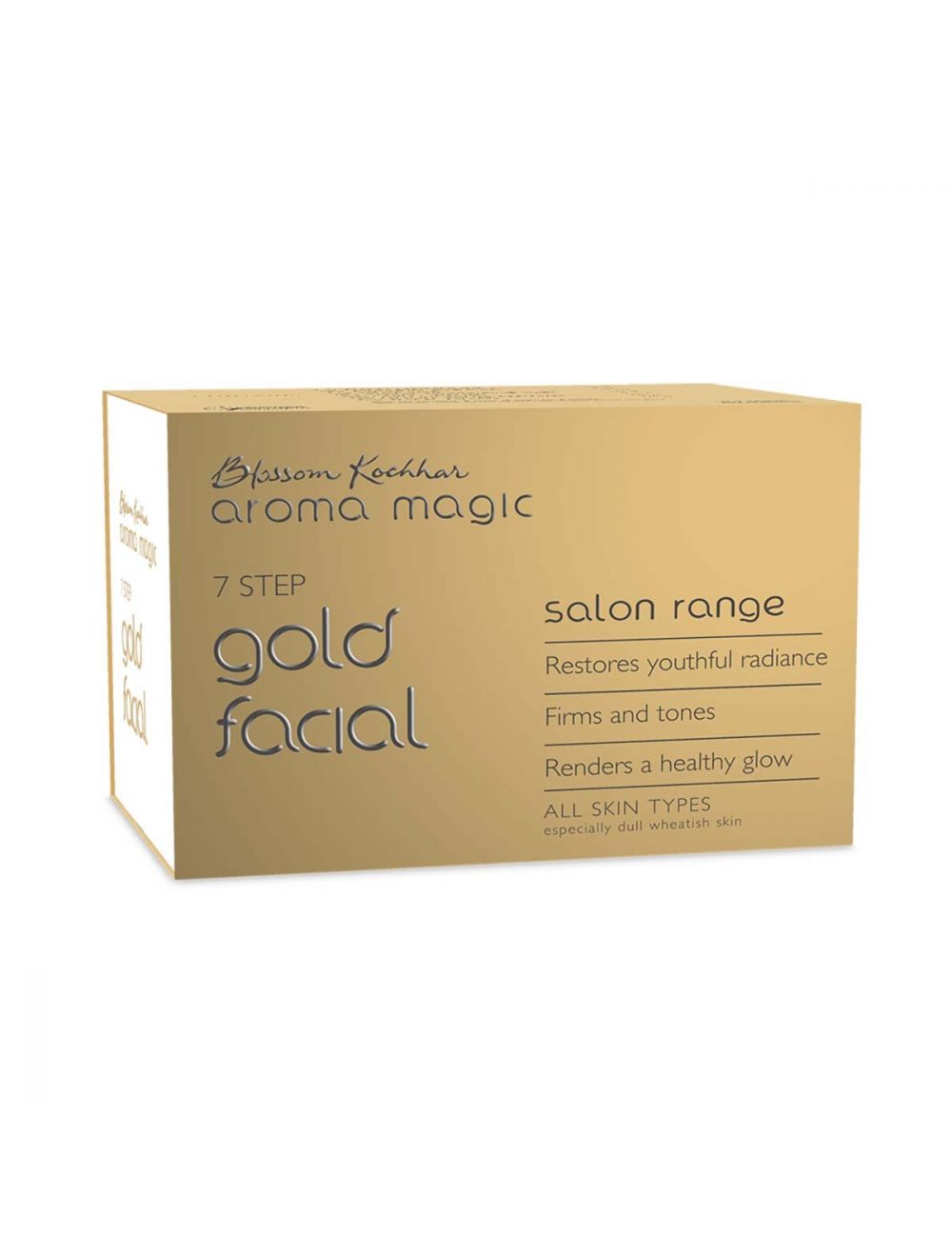 Aroma Magic 7 Step Gold Facial Kit Salon Range (All Skin Types) (35gm+10ml)