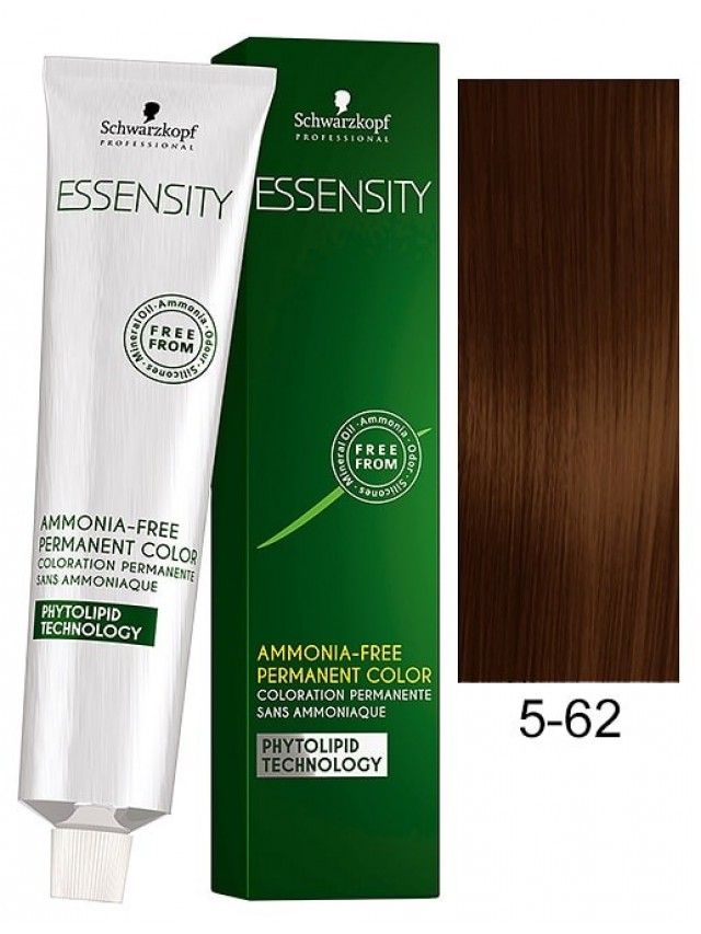 Schwarzkopf Professional Essensity Ammonia Free Permanent Color (5-62 Light Brown auburn Ash) - Niram
