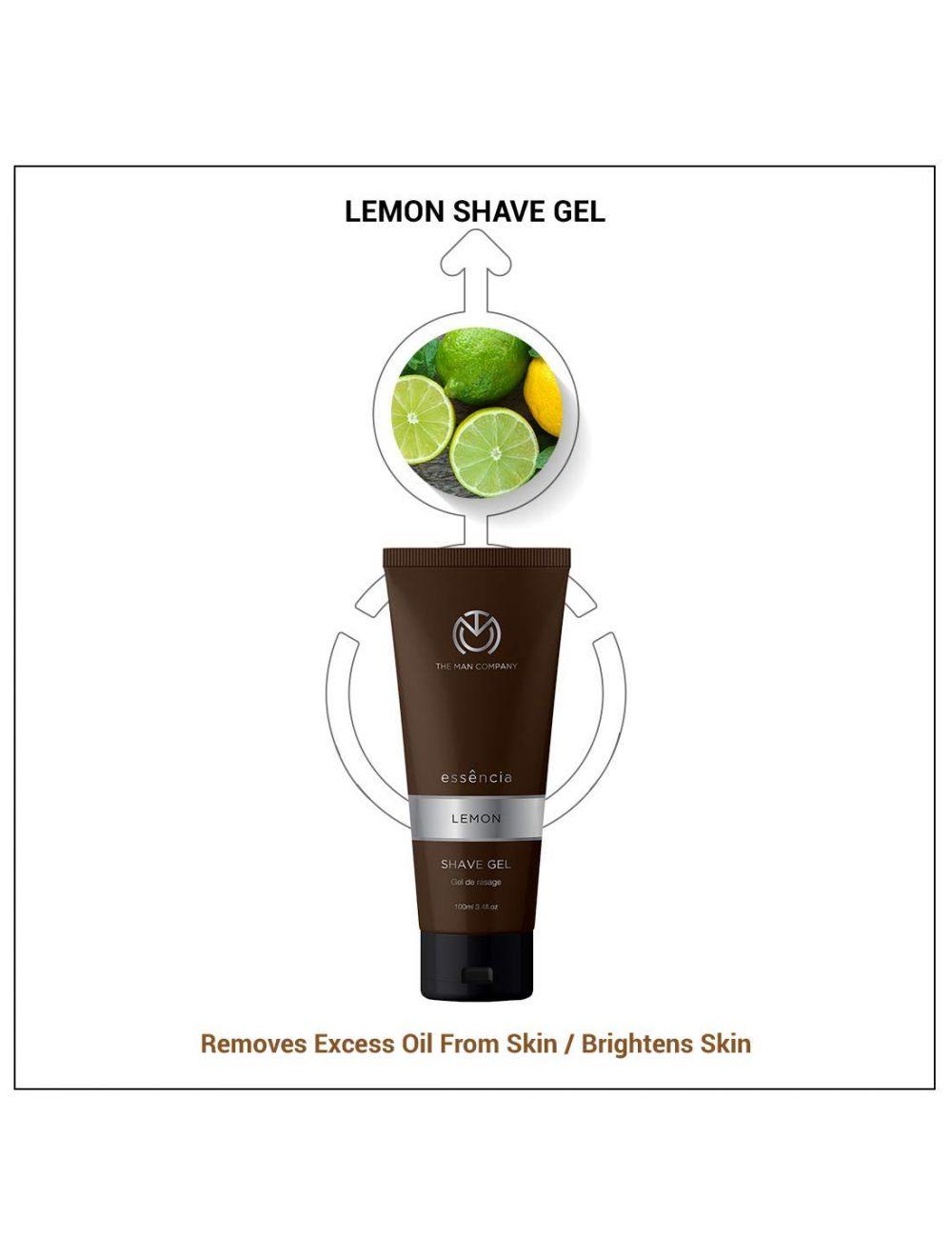 The Man Company Essencia Lemon Shaving Gel (100ml) - Niram