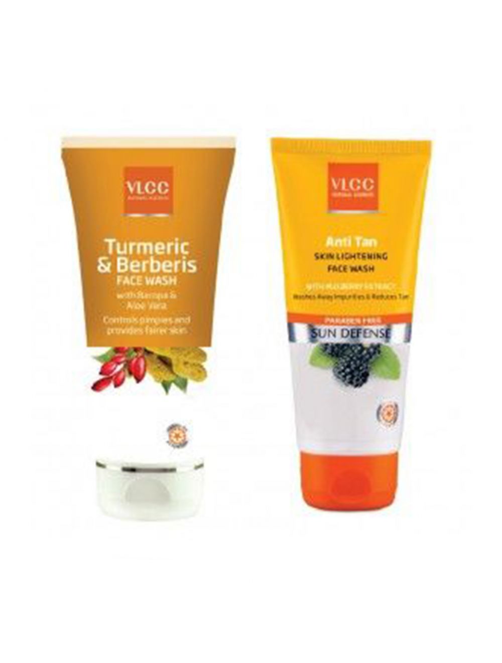 VLCC Turmeric & Berberies Face Wash With Anti Tan Skin Lightening Face Wash Combo - Niram
