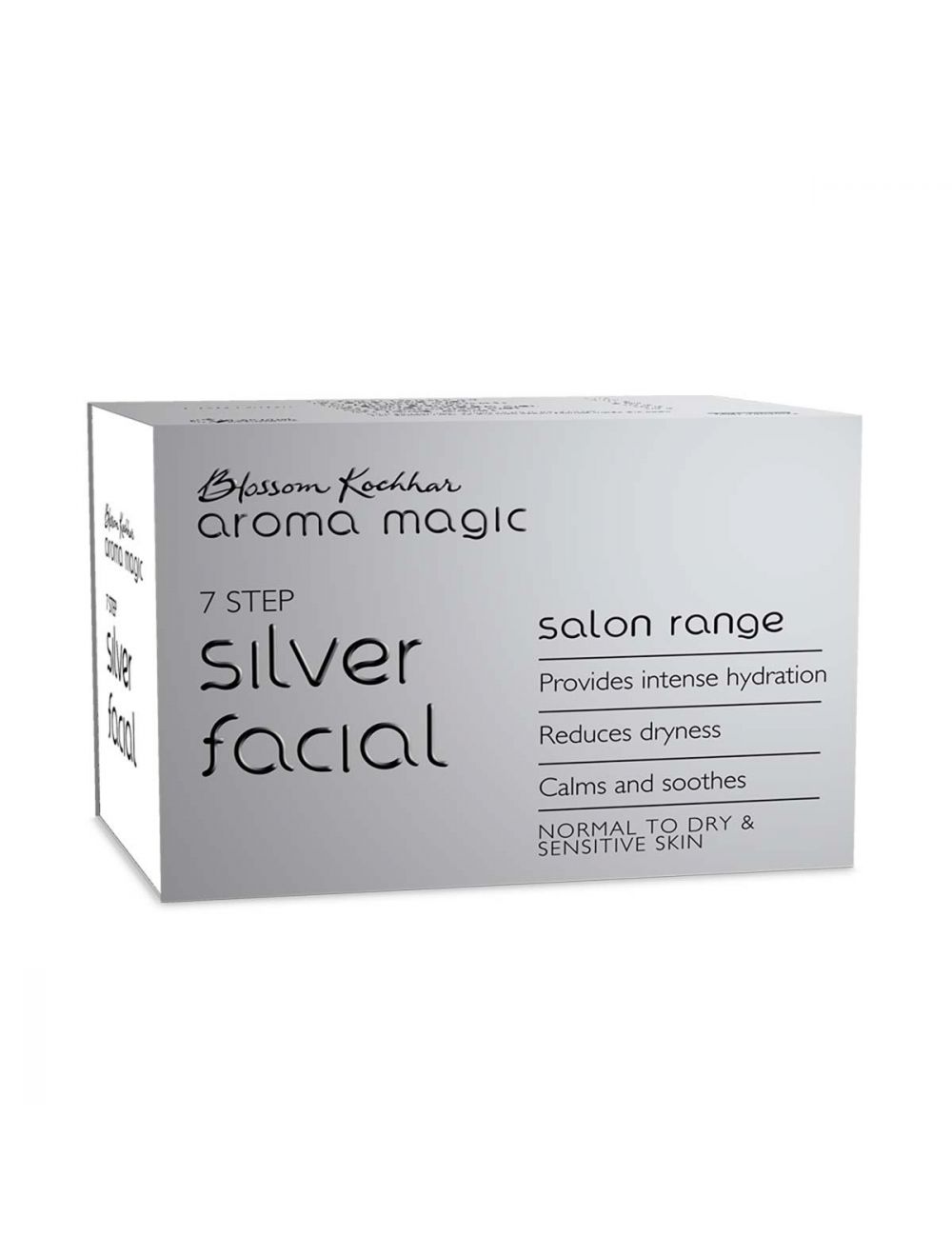 Aroma Magic 7 Step Silver Facial Kit Salon Range (Normal To Dry & Sensitive Skin) (35gm+10ml)