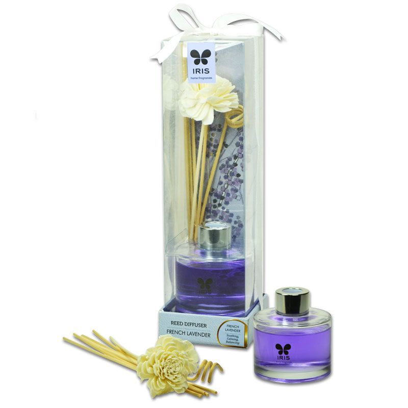 Iris Glass Reed Diffuser French Lavender (370gm) - Niram